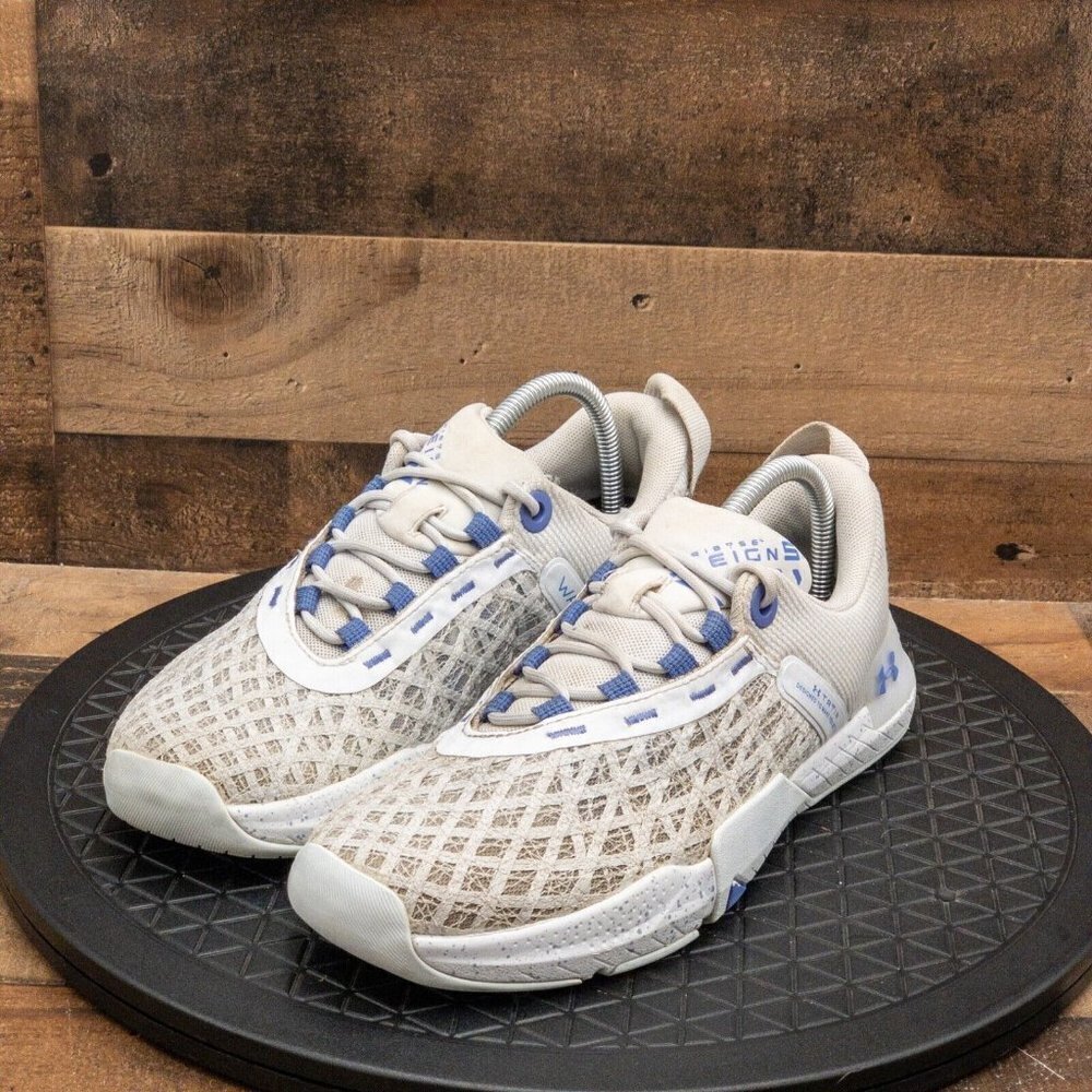 UNDER ARMOUR REIGN 5 TRISTSE WOMENS ATHLETIC SHOES RUNNING GYM GRAY LOW SIZE 9.5